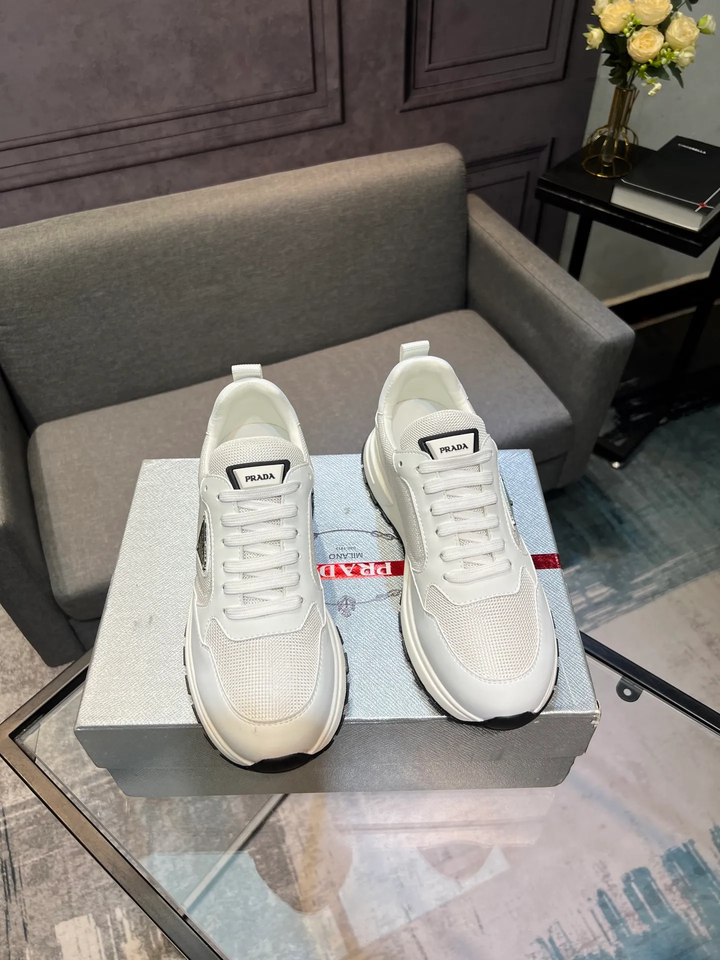 💰¥540 [PRADA] Men’s shoes are popular in the counter, official website synchronization, 1 high-quality shipment ✔️Original cowhide + cowhide lining, 1🆚1 replica, original sole, 38-45 (45 customized, non-refundable)